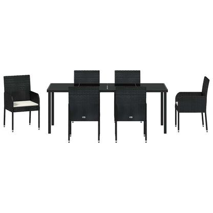 Garten Essgruppe Mit Kissen 7 Pcs Poly-Rattan