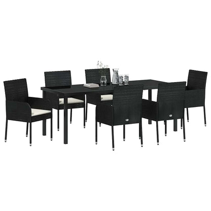 Garten Essgruppe Mit Kissen 7 Pcs Poly-Rattan