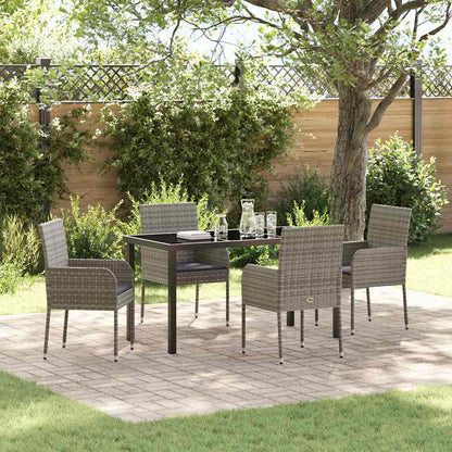 Garten Essgruppe Mit Kissen 7 Pcs Poly-Rattan