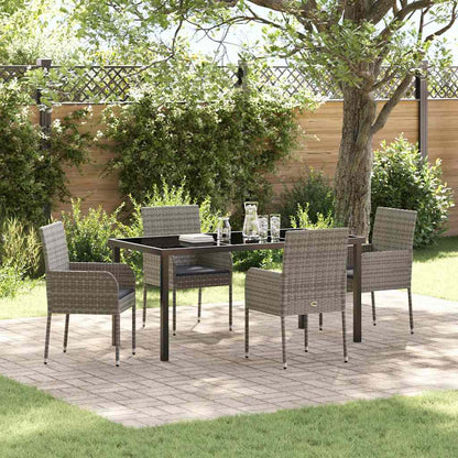 Garten Essgruppe Mit Kissen 7 Pcs Poly-Rattan