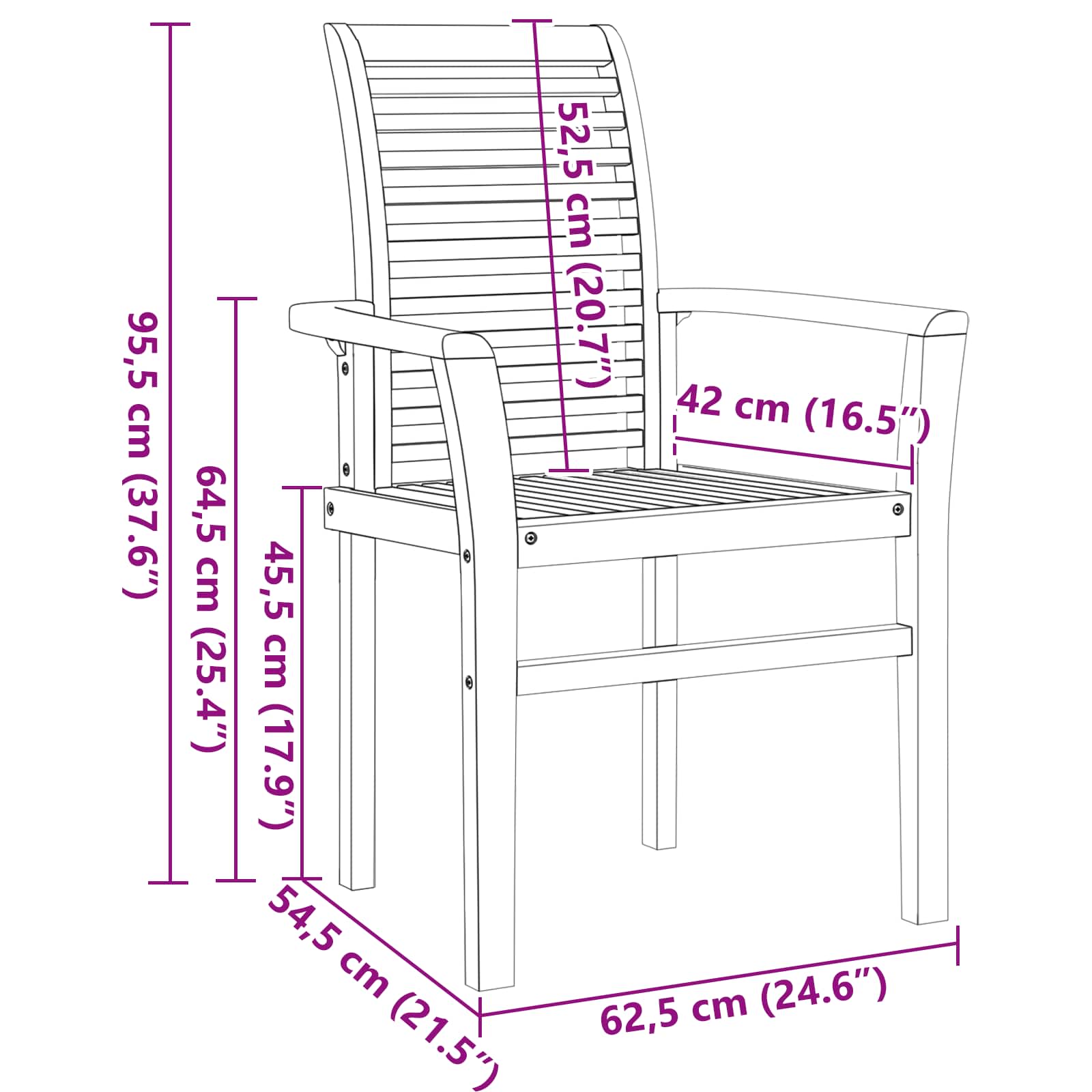 Garten Essgruppe 5 Pcs Braun Massivholz Teak