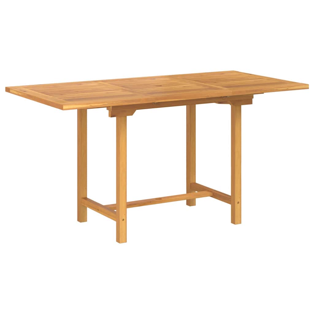 Garten Essgruppe 7 Pcs Braun Massivholz Teak