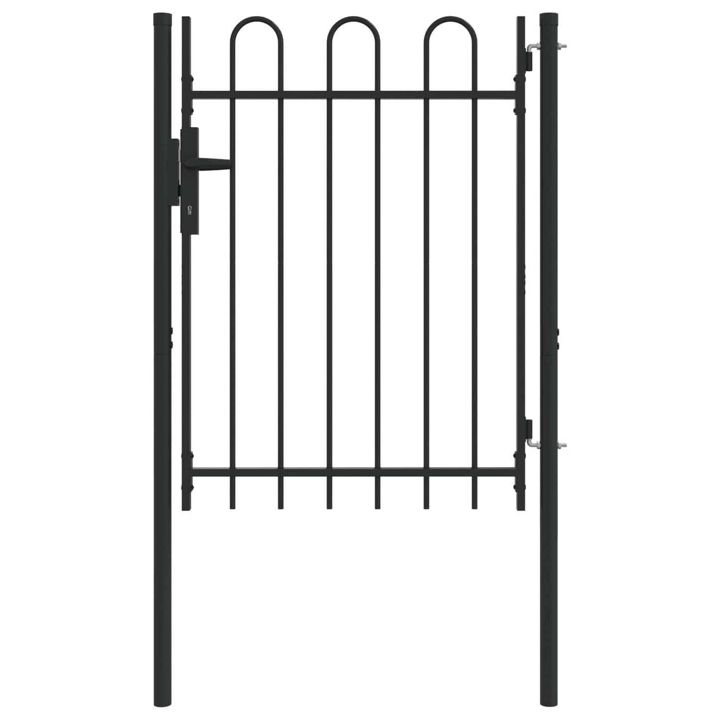 Zauntor Boxtel 103 X 175 Cm Pulverbeschichteter Stahl Grau