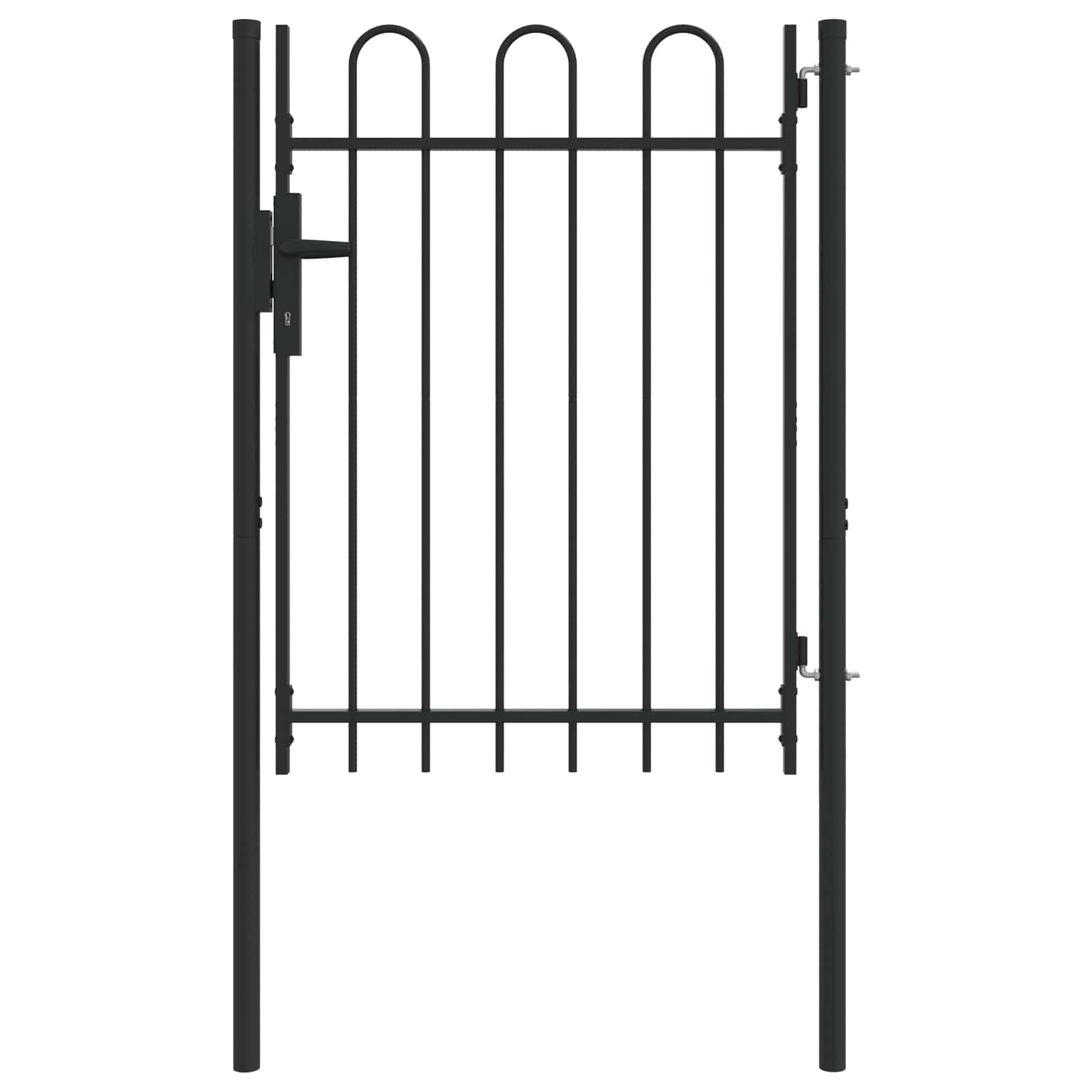 Zauntor Boxtel 103 X 175 Cm Pulverbeschichteter Stahl Grau