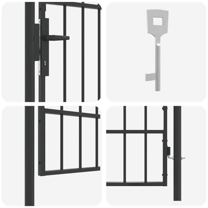 Zauntor Boxtel 103 X 225 Cm Pulverbeschichteter Stahl