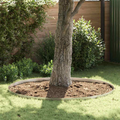 Raseneinfassung 4 Pcs Rostig 450 X 0,05 X 25 Cm