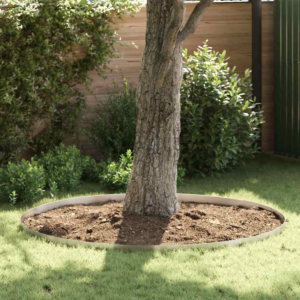 Raseneinfassung 4 Pcs Rostig 450 X 0,05 X 25 Cm