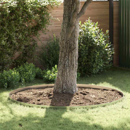 Raseneinfassung 4 Pcs Rostig 450 X 0,05 X 25 Cm