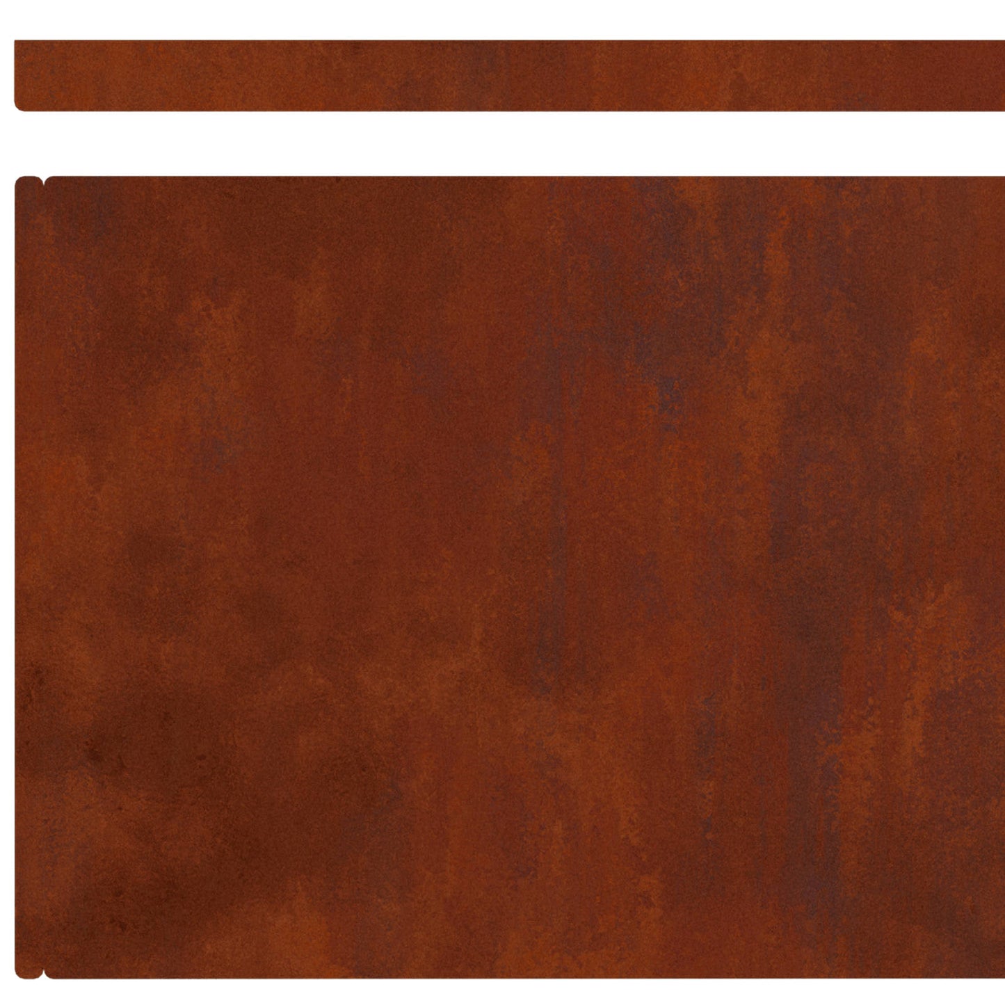 Raseneinfassung 4 Pcs Rostig 450 X 0,05 X 25 Cm