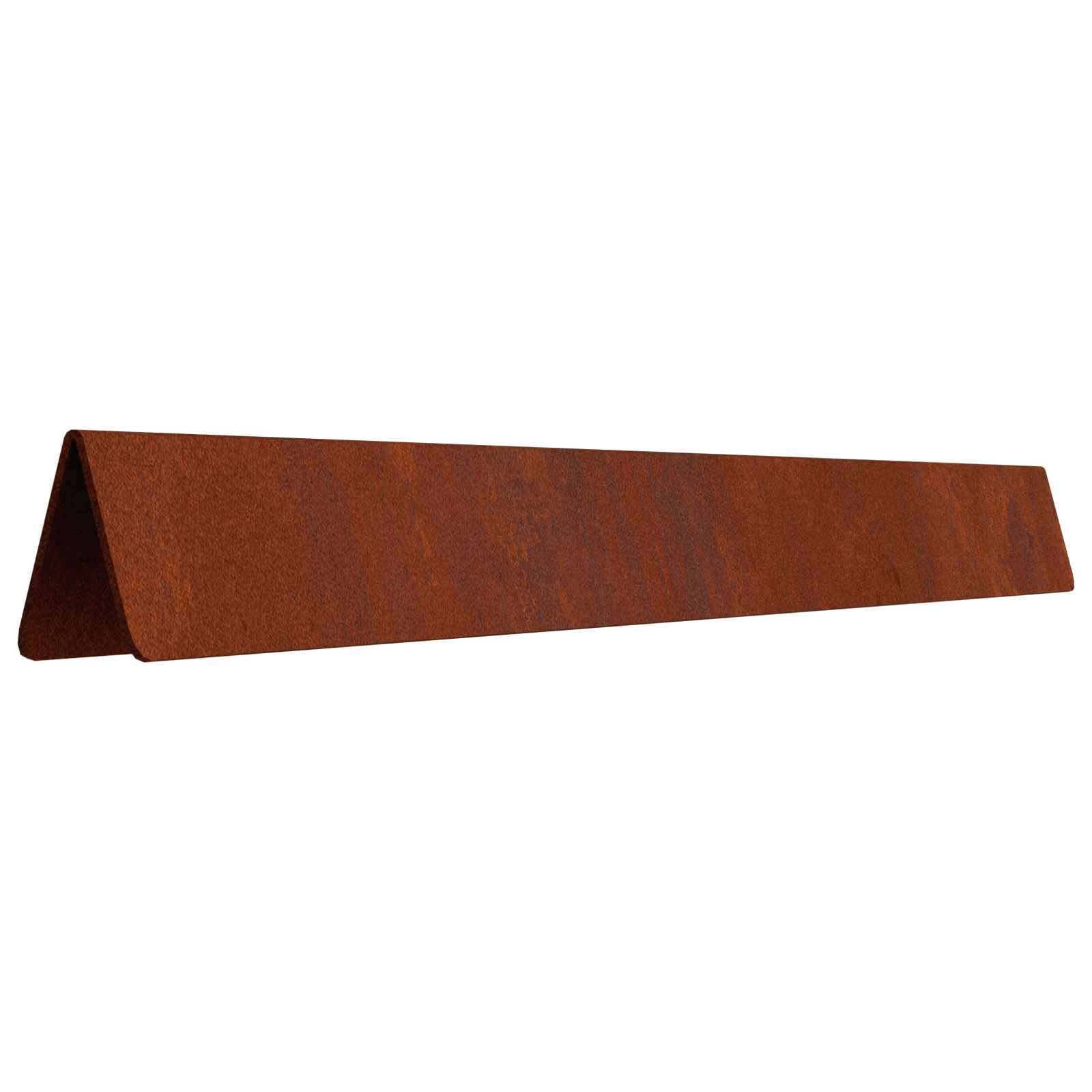 Raseneinfassung 4 Pcs Rostig 450 X 0,05 X 25 Cm