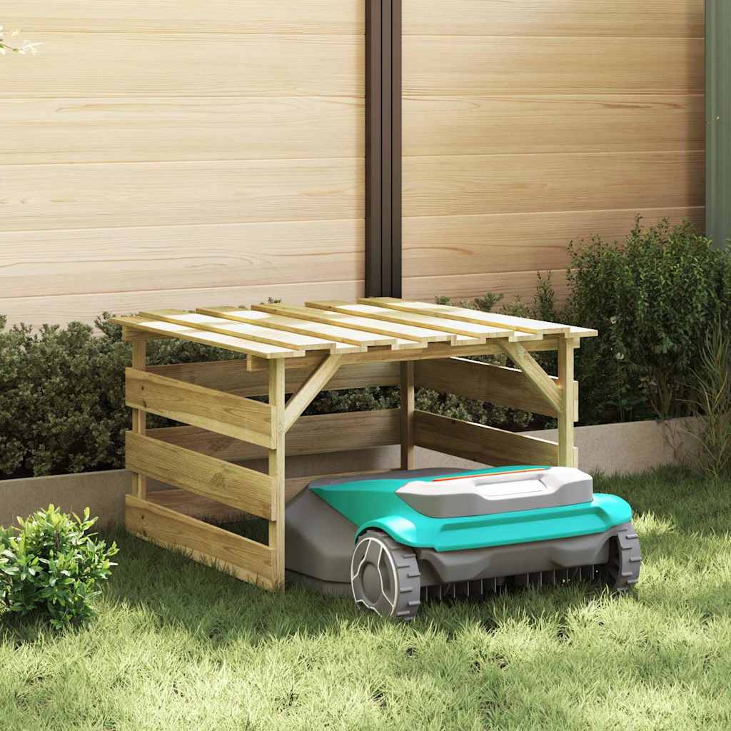 Rasenmäher Garage Braun 84 X 80 X 56 Cm