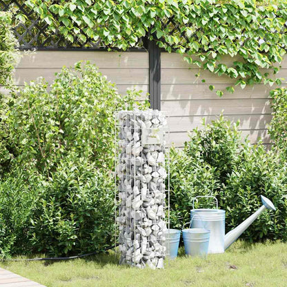Gabionen Wasserhahn Silber 25 X 25 X 100 Cm Edelstahl