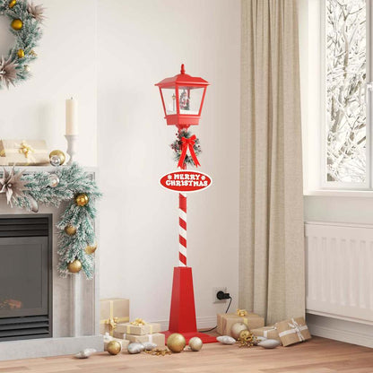 Weihnachts-Straßenlampe Mit Weihnachtsmann 81 X 40 X 188 Cm Pvc