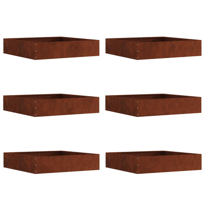 Raseneinfassung 6 Pcs Rostig