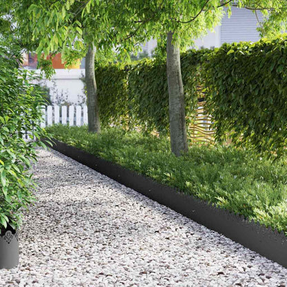 Rasenkanten 30 Pcs 103 X 0,05 X 22 Cm Stahl Schwarz