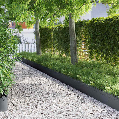 Rasenkanten 20 Pcs 103 X 0,05 X 22 Cm Stahl Anthrazit