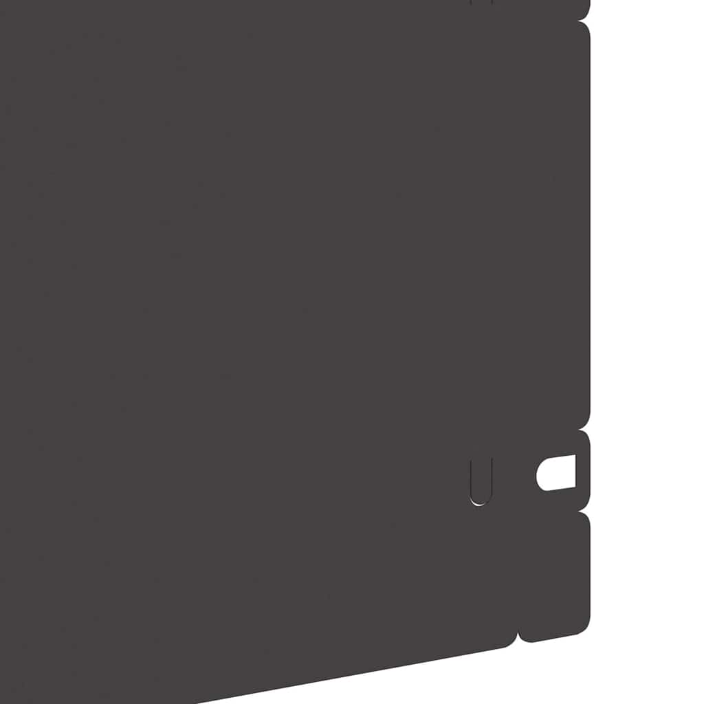 Rasenkanten 30 Pcs 103 X 0,05 X 22 Cm Stahl Schwarz