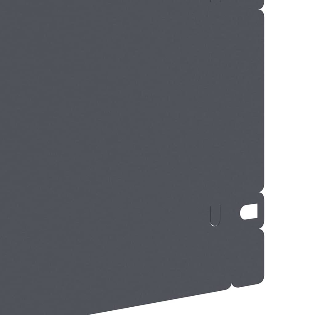 Rasenkanten 20 Pcs 103 X 0,05 X 22 Cm Stahl Anthrazit