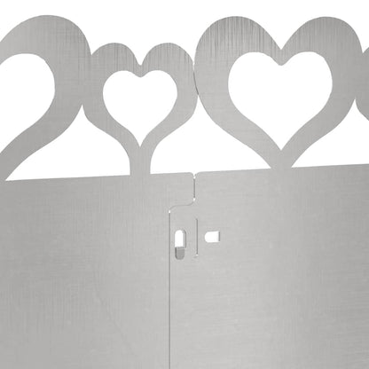Rasenkanten 30 Pcs Silber 103 X 0,05 X 22 Cm Edelstahl