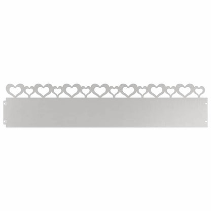 Rasenkanten 30 Pcs Silber 103 X 0,05 X 22 Cm Edelstahl