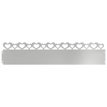 Rasenkanten 10 Pcs Silber 103 X 0,05 X 22 Cm Verzinkter Stahl