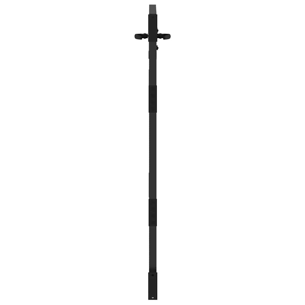 Gartentor Schwarz Pulverbeschichteter Stahl