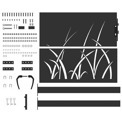 Gartentor 110 X 105 Cm Pulverbeschichteter Stahl