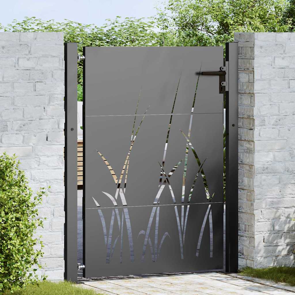 Gartentor 110 X 155 Cm Pulverbeschichteter Stahl