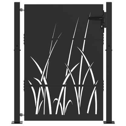 Gartentor 110 X 155 Cm Pulverbeschichteter Stahl