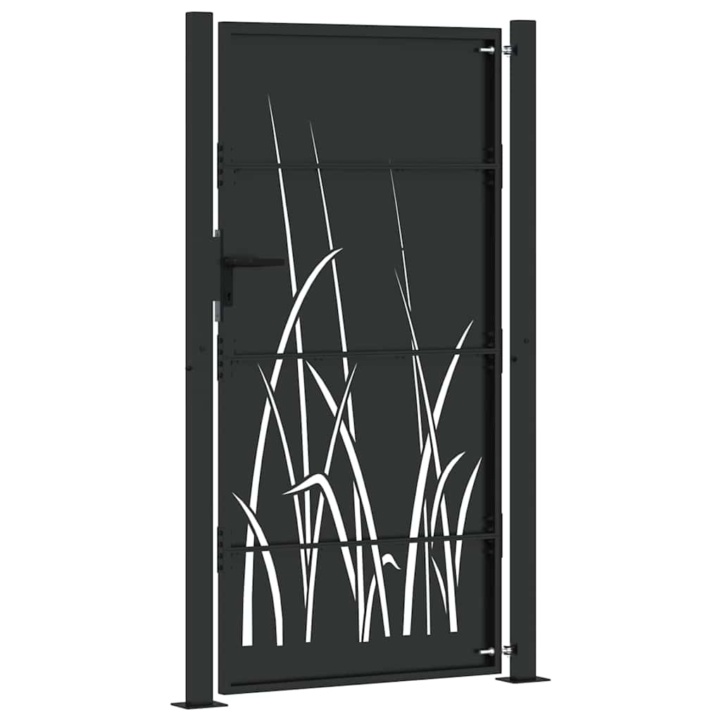 Gartentor 110 X 180 Cm Pulverbeschichteter Stahl