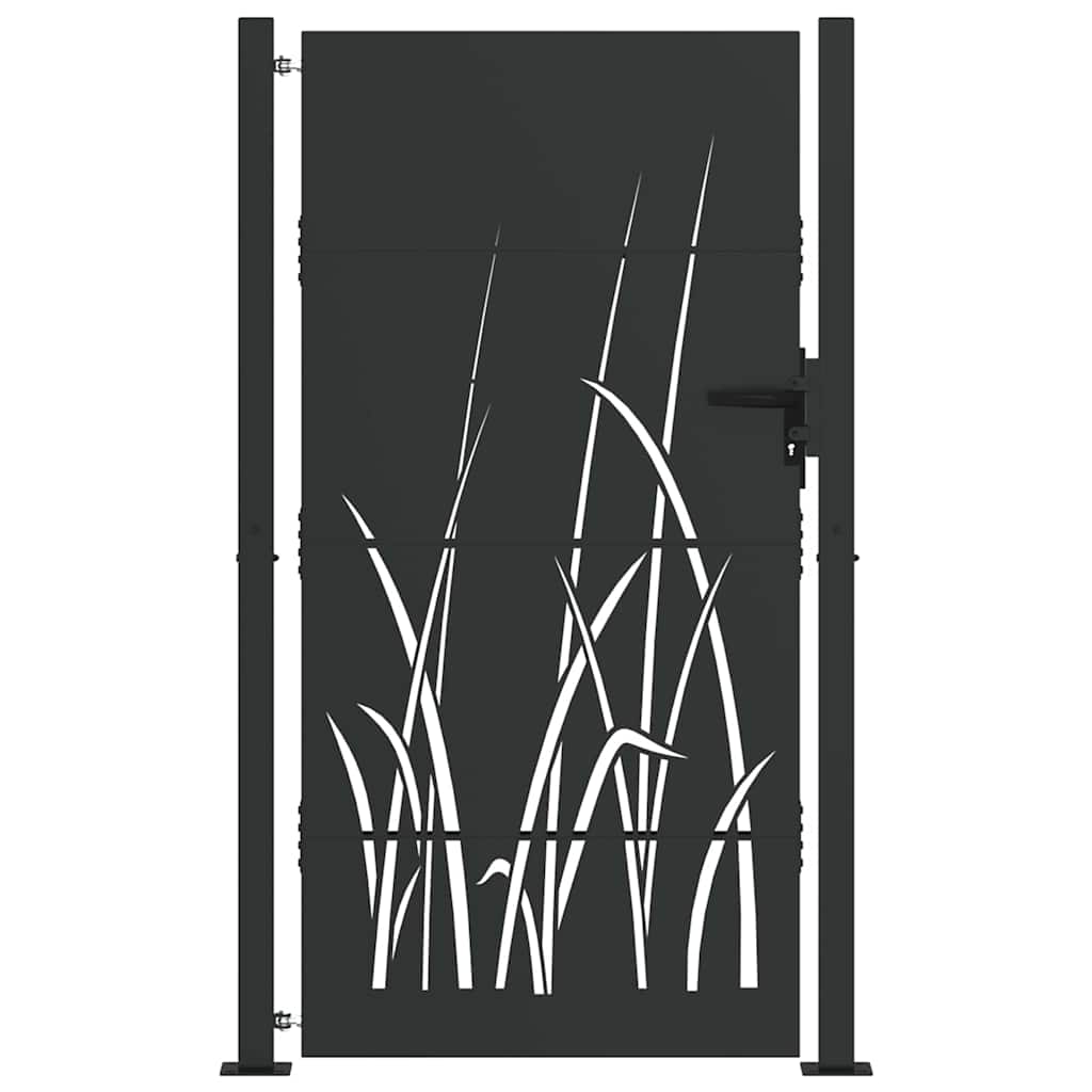 Gartentor 110 X 180 Cm Pulverbeschichteter Stahl