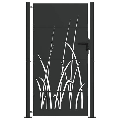 Gartentor 110 X 180 Cm Pulverbeschichteter Stahl
