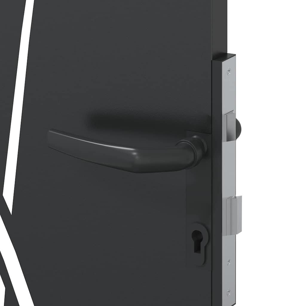 Gartentor 110 X 205 Cm Pulverbeschichteter Stahl