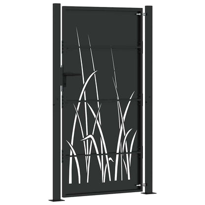Gartentor 110 X 205 Cm Pulverbeschichteter Stahl