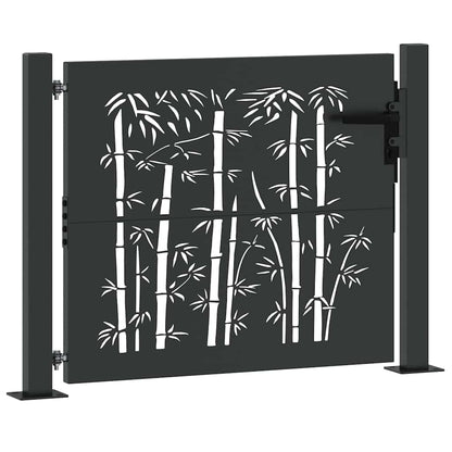 Gartentor 110 X 105 Cm Pulverbeschichteter Stahl