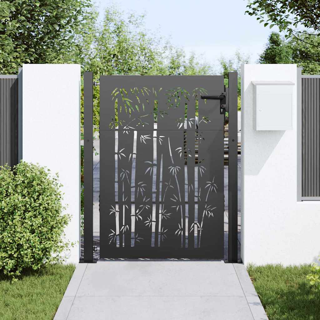 Gartentor 110 X 155 Cm Pulverbeschichteter Stahl