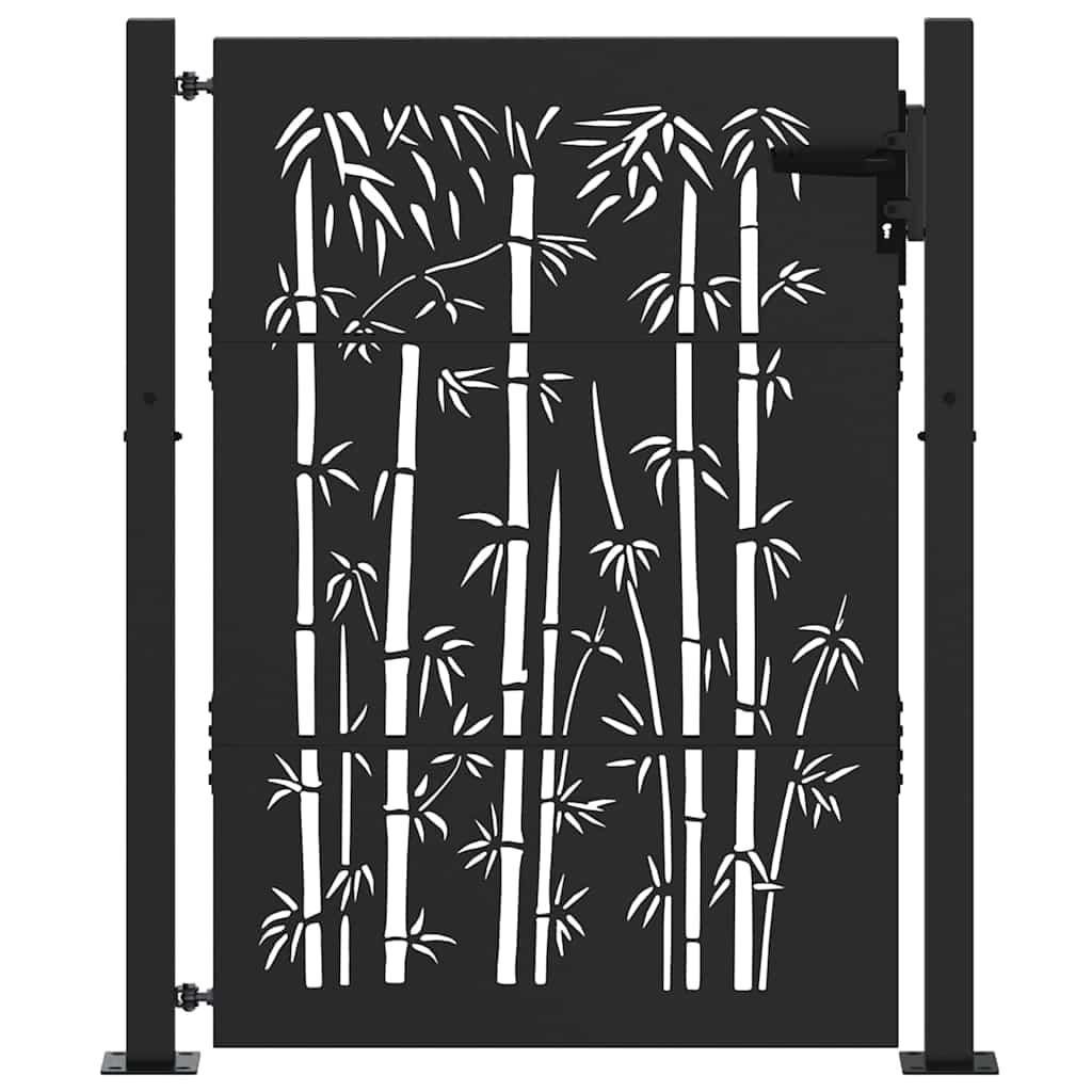 Gartentor 110 X 155 Cm Pulverbeschichteter Stahl