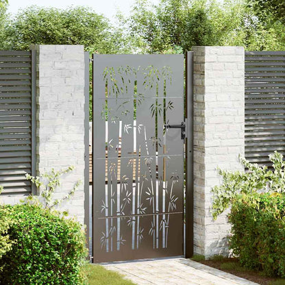 Gartentor 110 X 205 Cm Pulverbeschichteter Stahl