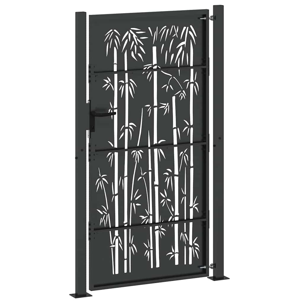 Gartentor 110 X 205 Cm Pulverbeschichteter Stahl