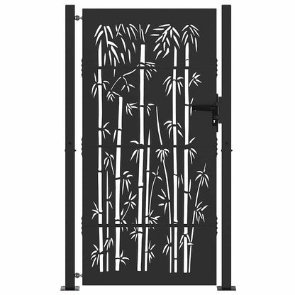 Gartentor 110 X 205 Cm Pulverbeschichteter Stahl