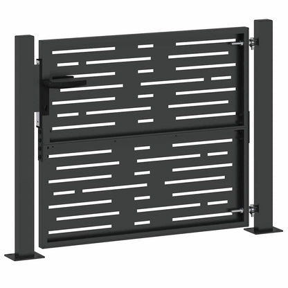 Gartentor 110 X 105 Cm Pulverbeschichteter Stahl