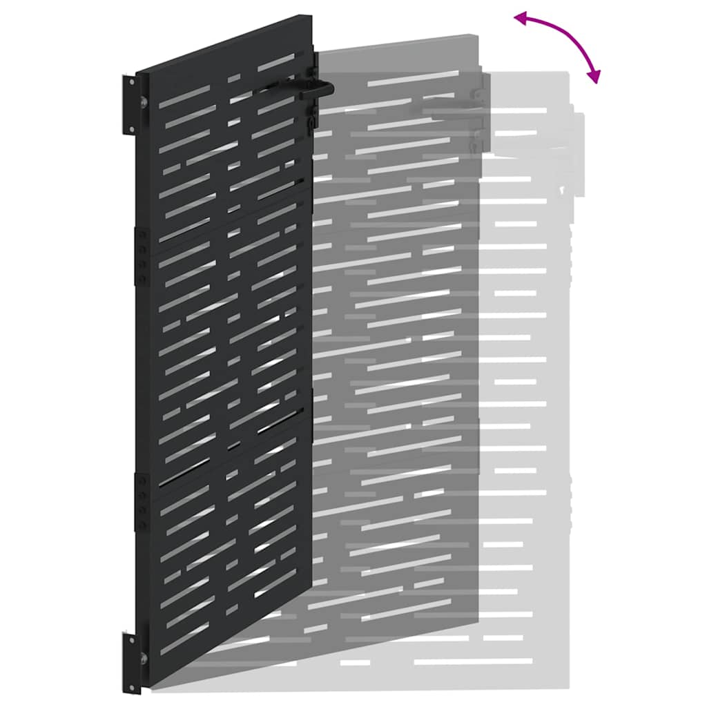 Gartentor 110 X 130 Cm Pulverbeschichteter Stahl