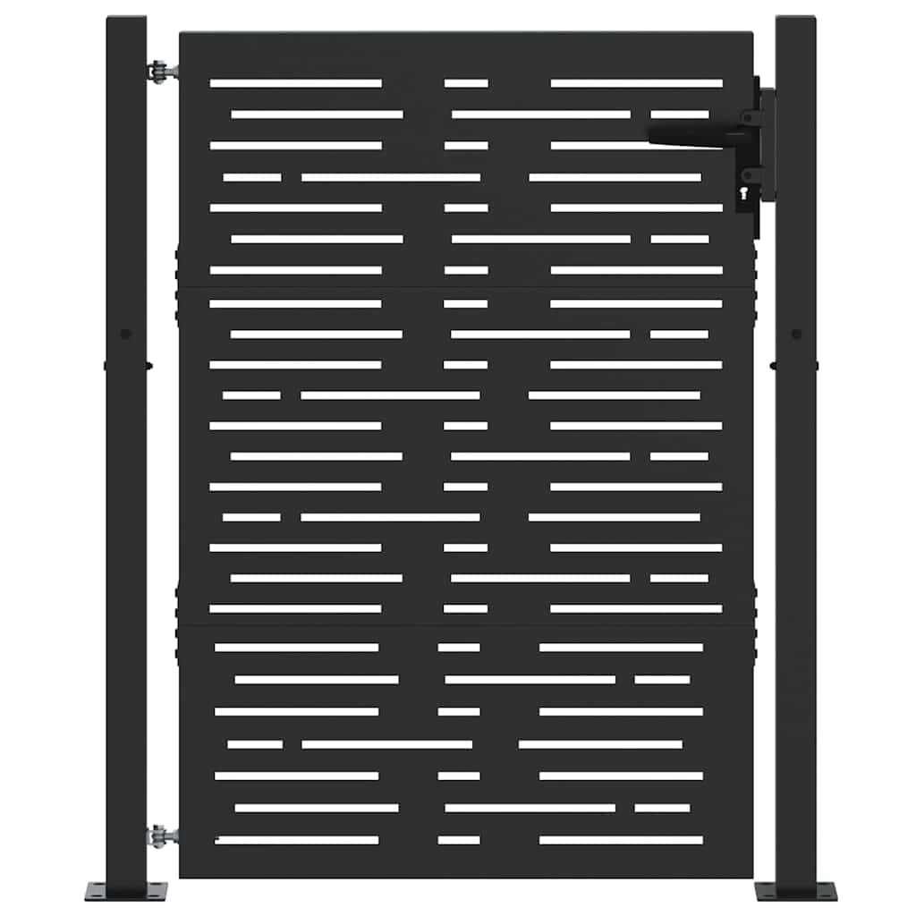 Gartentor 110 X 155 Cm Pulverbeschichteter Stahl