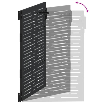 Gartentor 110 X 155 Cm Pulverbeschichteter Stahl