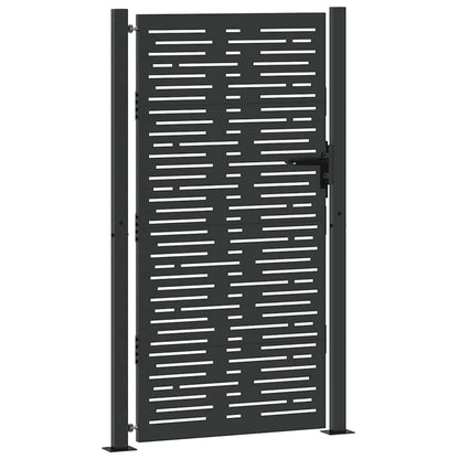 Gartentor 110 X 180 Cm Pulverbeschichteter Stahl