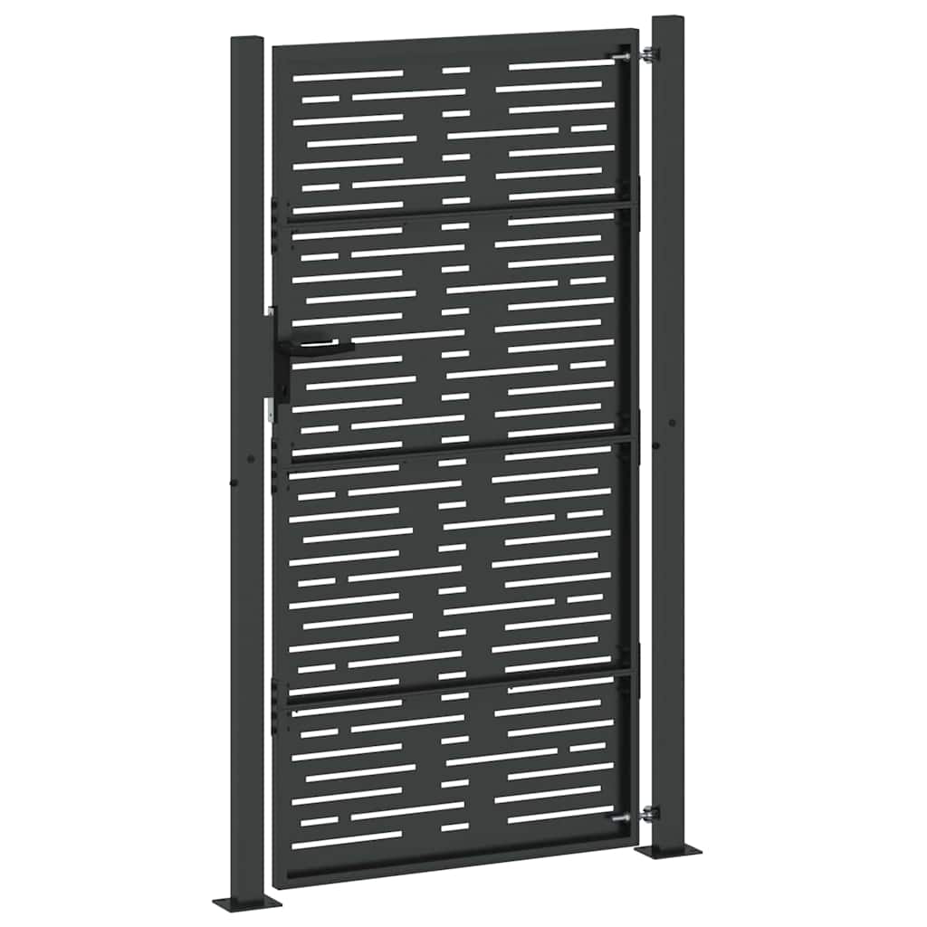 Gartentor 110 X 205 Cm Pulverbeschichteter Stahl