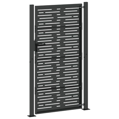 Gartentor 110 X 205 Cm Pulverbeschichteter Stahl