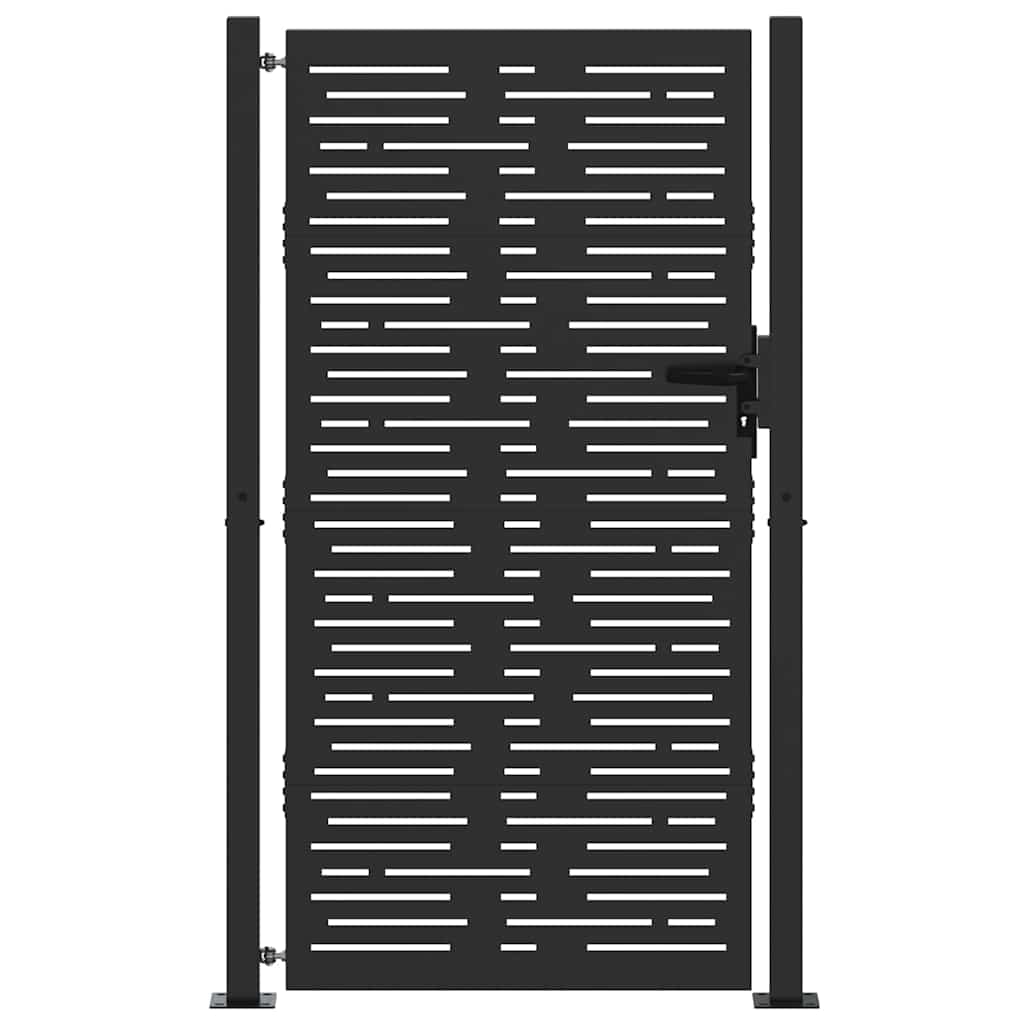Gartentor 110 X 205 Cm Pulverbeschichteter Stahl