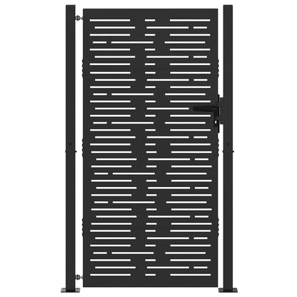 Gartentor 110 X 205 Cm Pulverbeschichteter Stahl