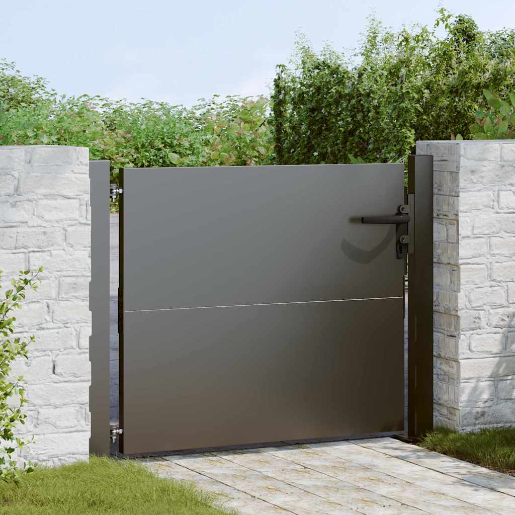 Gartentor 110 X 105 Cm Pulverbeschichteter Stahl